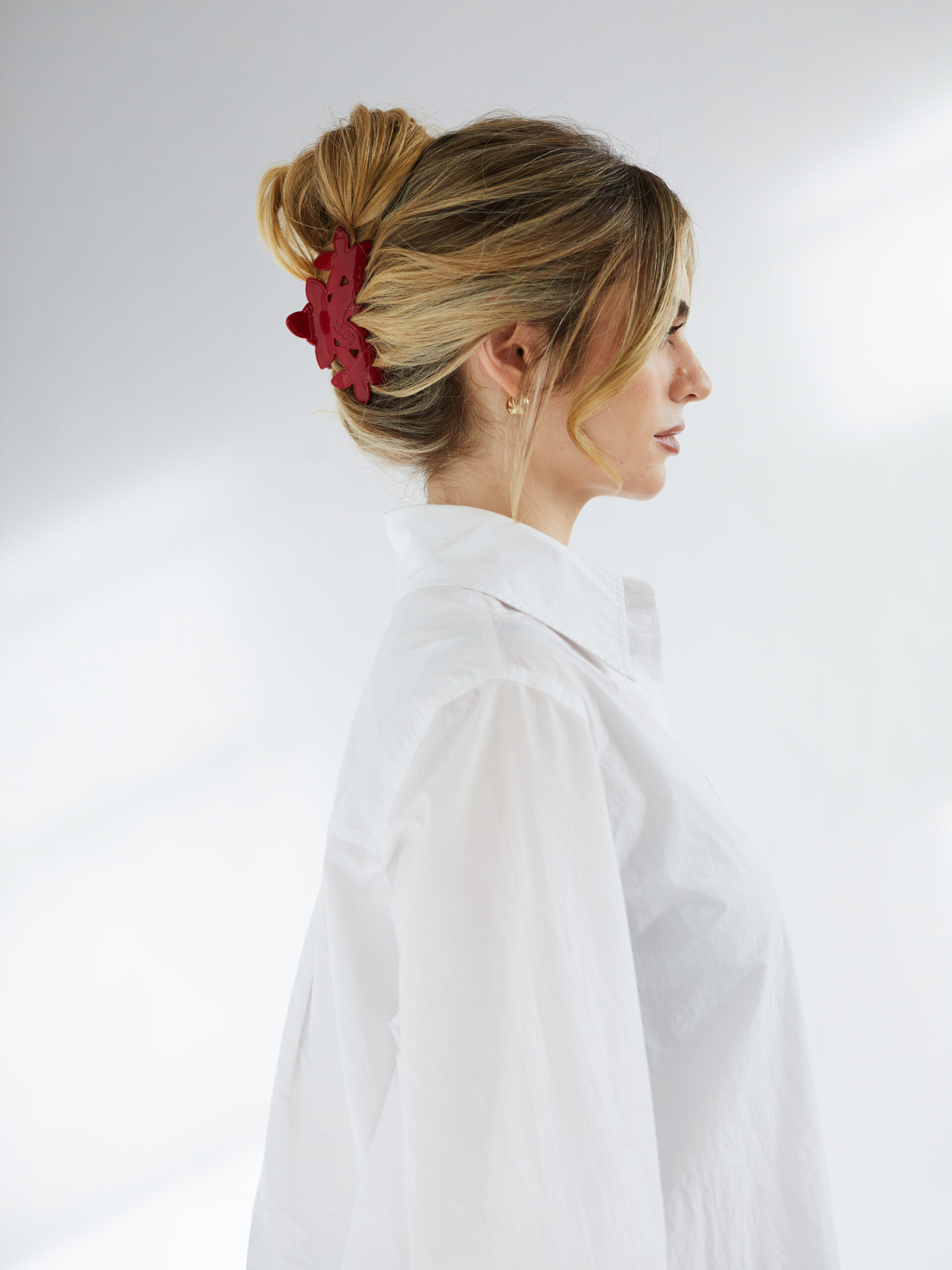 Summer Cherry | Triple Flower Clip | Loxx Hair