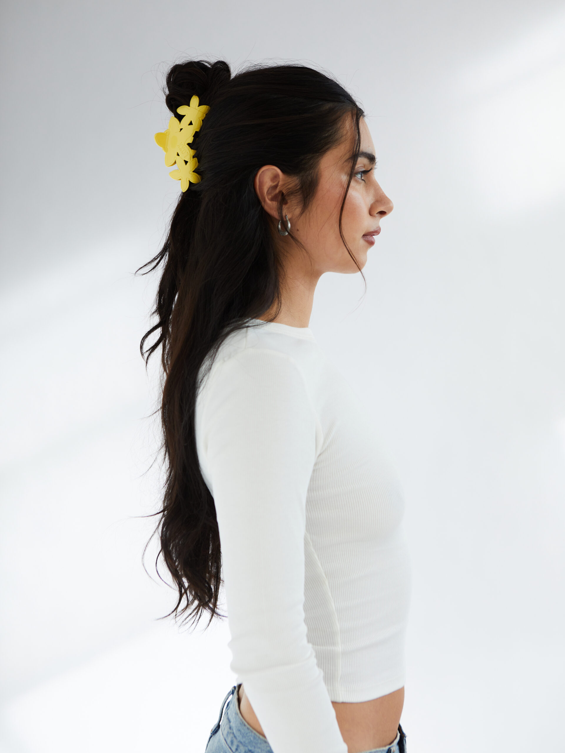 Lemon Drop | Triple Flower Clip | Loxx Hair
