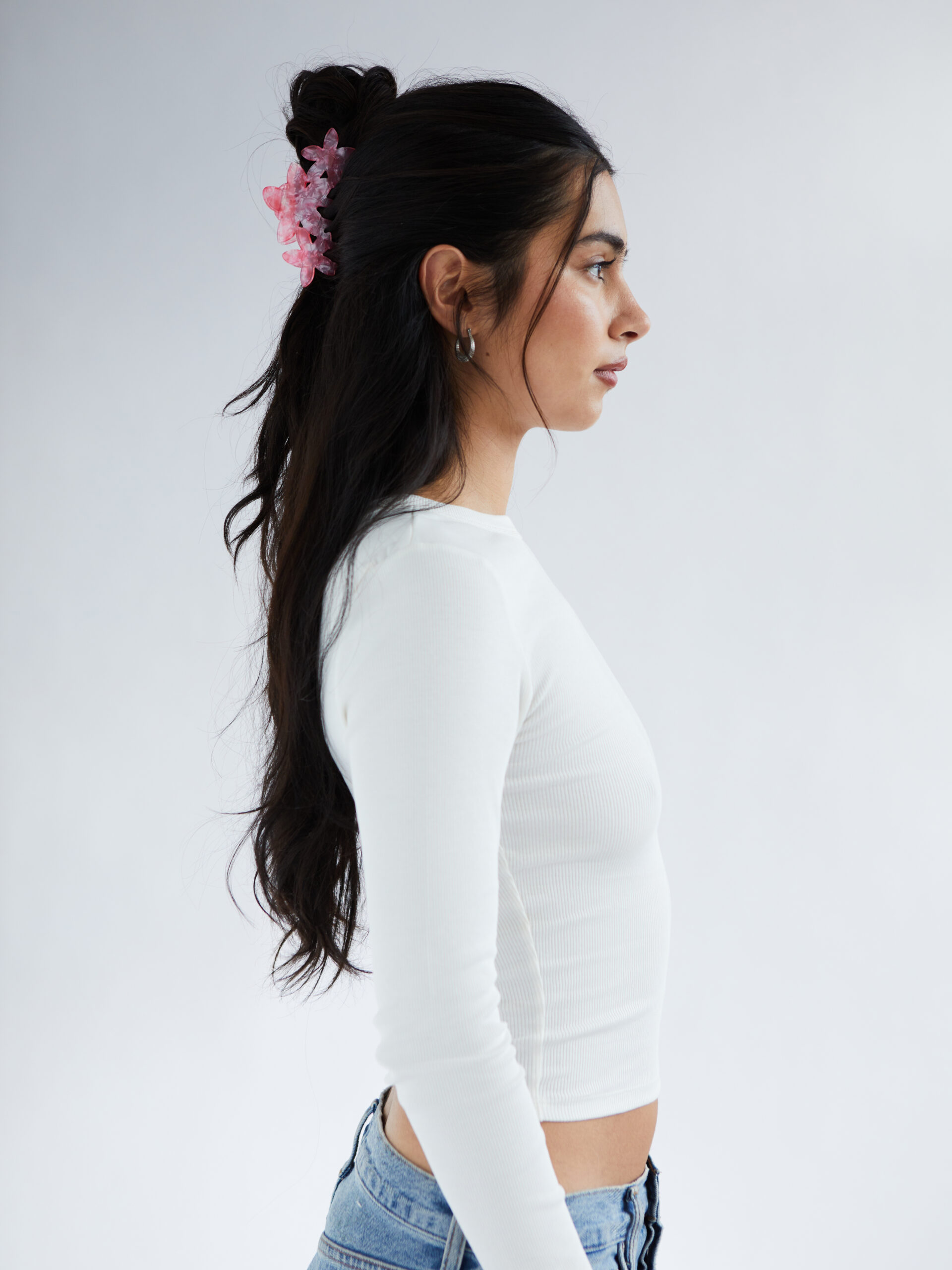 Crystal Rose | Triple Flower Clip | Loxx Hair