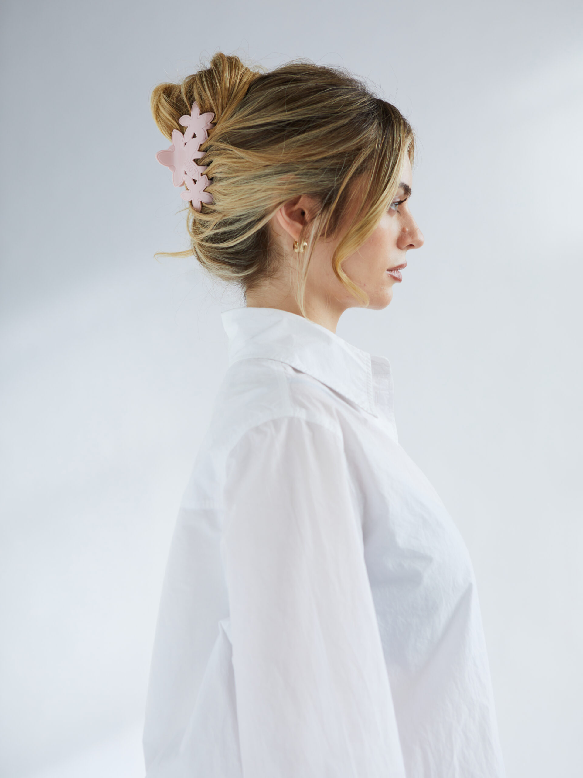 Powder Pink | Triple Flower Clip | LOXX Hair
